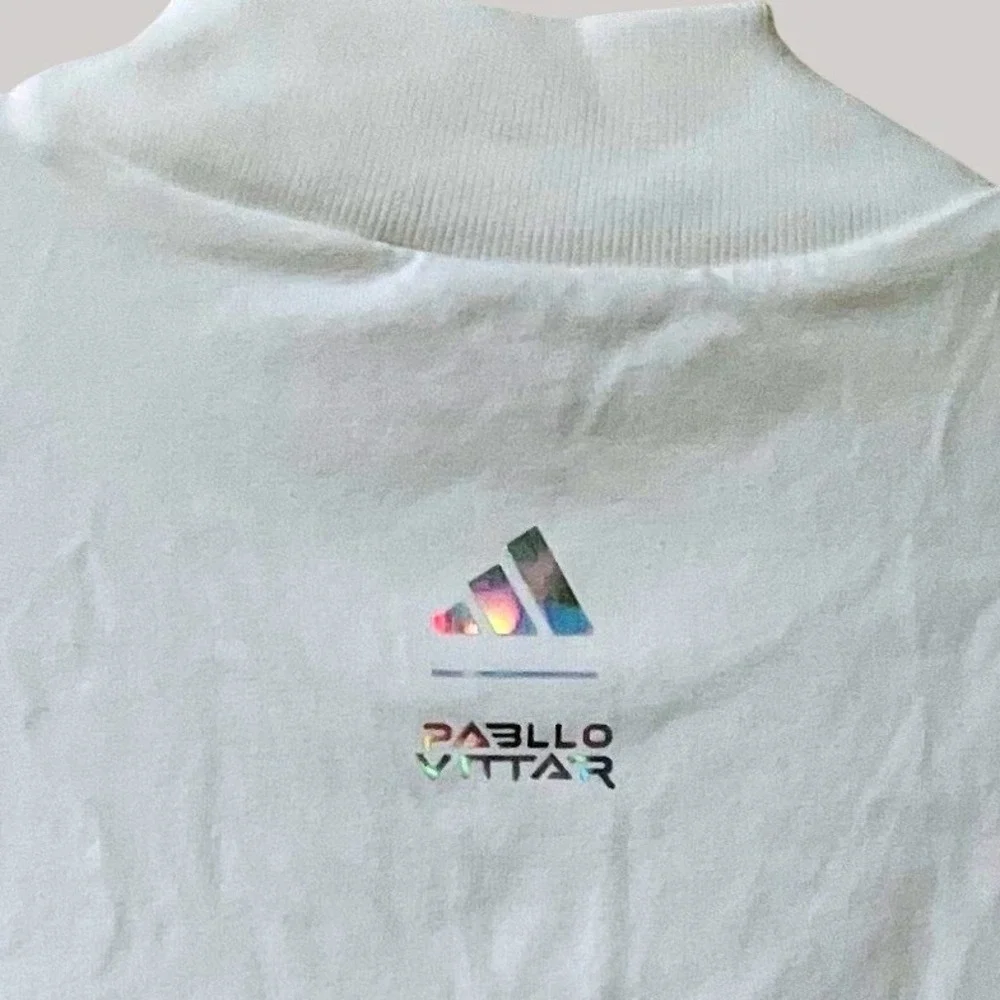 Adidas Pride Graphic Muscle Tank Top Unisex Small White Heavy Cotton Tee NWT